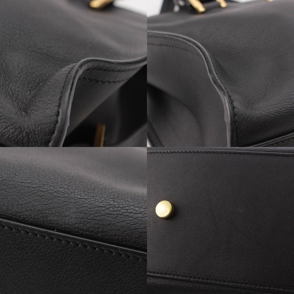 SAINT LAURENT Baby Cabas 2WAY Shoulder Bag Black - Picture 8 of 10